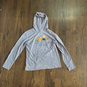 Initial Attraction Boys Whistler Canada Gray Lightweight Hoodie Size 10